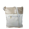 Laura Biaggi torebka biała A4 torebka z ćwiekami eko skóra